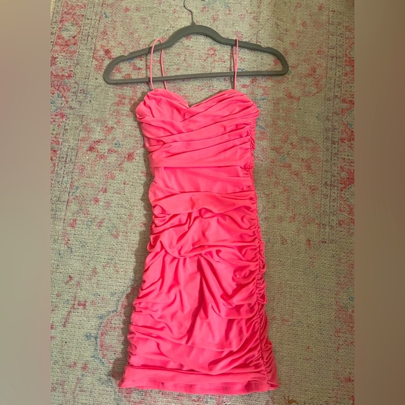 Pink Bodycon Dress - Picture 1 of 2